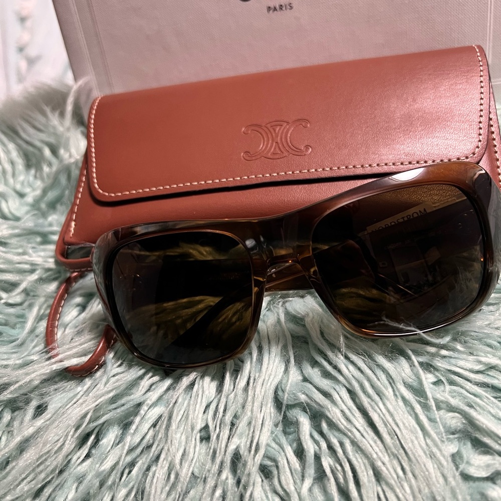 CELINE 56mm Rectangular Sunglasses - Picture 6 of 7